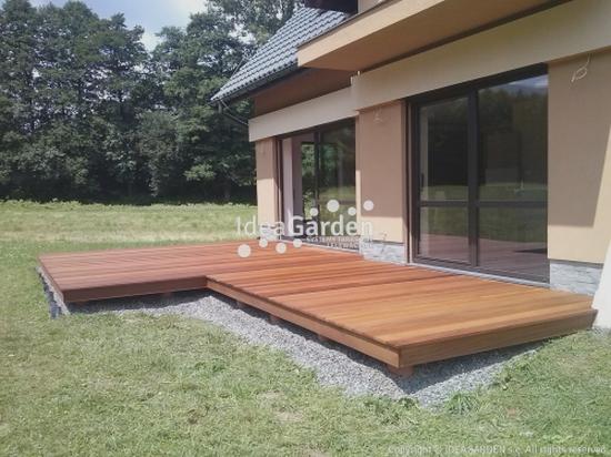 DIY taras na gruncie