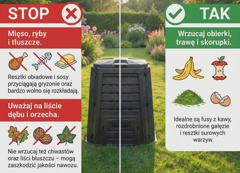 Kompostowanie liści dębu
