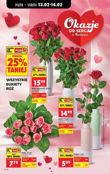 Promocje na kwiaty Biedronka