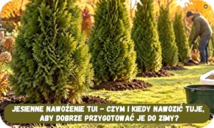 Czym nawozić tuje, aby rosły zdrowo? Unikaj tych błędów