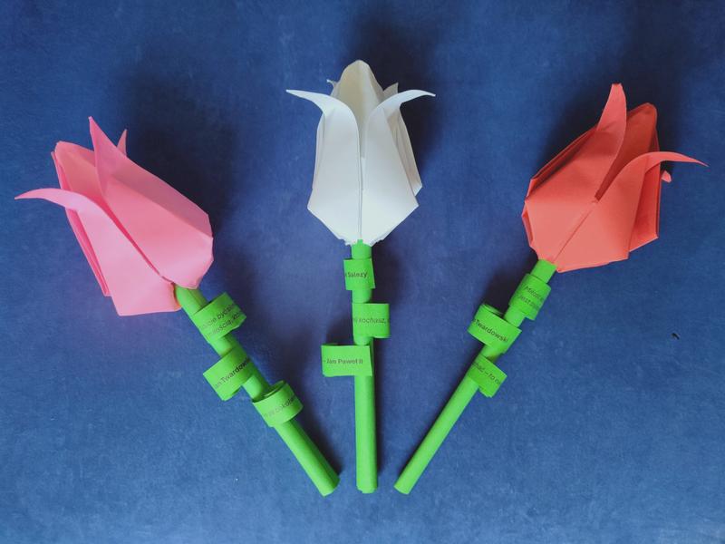 Róża origami krok po kroku